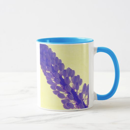 Lila Blumen-Tasse Tasse (Rechts)