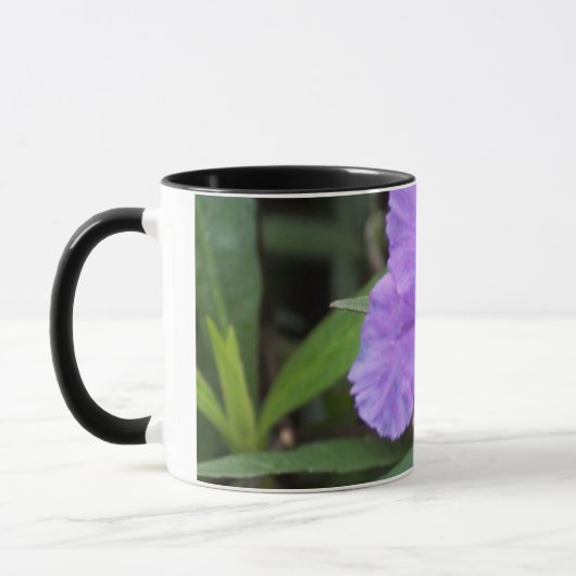 Lila Blumen-Tasse Tasse (Links)