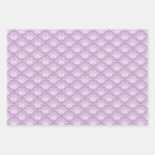 Lila Blumen Thema Geschenkpapier Set (Vorderseite 2)