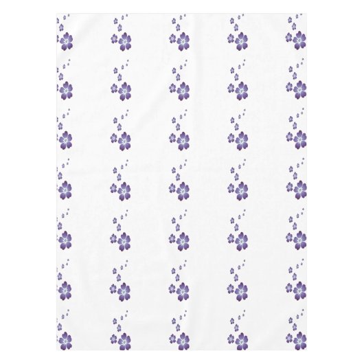Lila Blumen Tischdecke (Vorderseite)