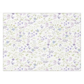 Lila Blumen Tischdecke (Vorderseite (Horizontal))