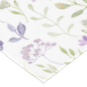 Lila Blumen Tischdecke (Schrägansicht)