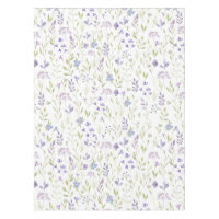 Lila Blumen Tischdecke
