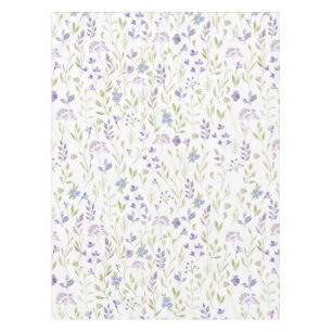 Lila Blumen Tischdecke