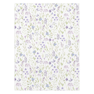 Lila Blumen Tischdecke