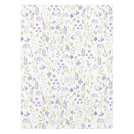 Lila Blumen Tischdecke (Vorderseite)