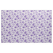 Lila Blumen-Toile-Muster Stoff (Yard (91,4 cm))