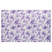 Lila Blumen-Toile-Muster Stoff (Fat Quarter (45,7 x 55,9 cm))