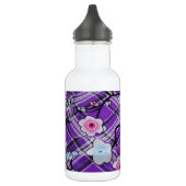 Lila Blumen Trinkflasche (Links)