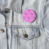 Lila-Blumen-Umrissmuster Button (Beispiel)