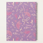 Lila-Blumen und Bogen Planer (Rückseite)