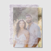 Lila Blumen und Wirbel Pergament Einladungen (Versatz (Ehepaar))