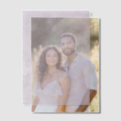 Lila Blumen und Wirbel Pergament Einladungen (Versatz (Ehepaar))