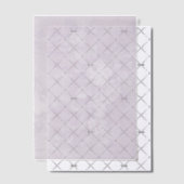 Lila Blumen und Wirbel Pergament Einladungen (Versetzt (Einladung))