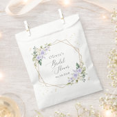 Lila Blumen, weiße Blume, Boho, Brautparty Geschenktütchen (Ausgeschnitten)