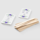 Lila Blumenblätterprogramm Fächer (Non-assembled)