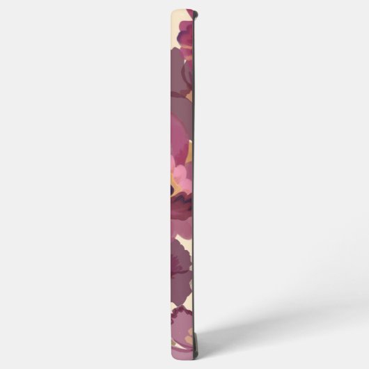 Lila BlumenCase Samsung Galaxy Hülle (Linke Seite)