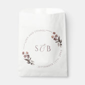 Lila Blumendanken Geschenktütchen (Vorderseite)