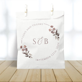 Lila Blumendanken Geschenktütchen