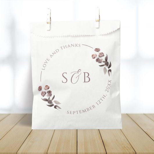 Lila Blumendanken Geschenktütchen