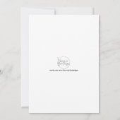 Lila Blumendankkarten Hochzeit Dankeskarte (Rückseite)