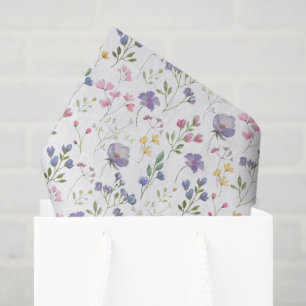 Lila Blumendekor-Tissue-Papier Seidenpapier
