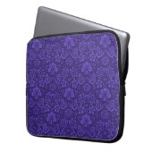 Lila Blumendekoration Laptopschutzhülle (Vorderseite Links)