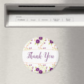 Lila Blumendesign Magnet (In Situ (Geschirrspüler))