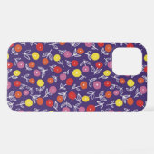 Lila Blumenditsy iPhone Hülle (Rückseite (Horizontal))
