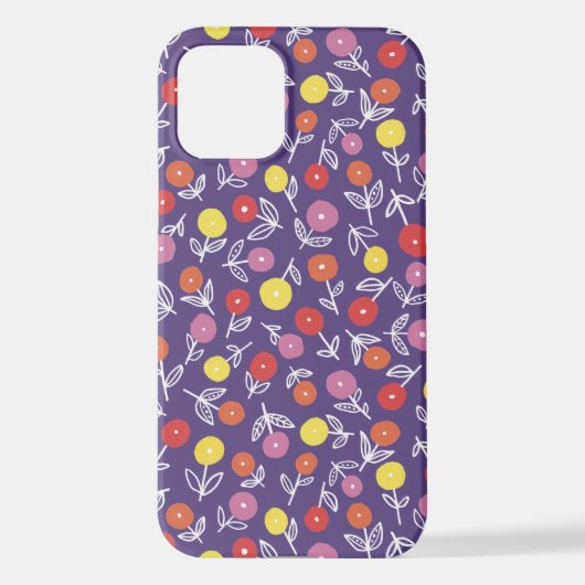 Lila Blumenditsy iPhone Hülle (Rückseite)