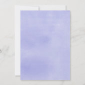 lila Blumendusche Einladung (Rückseite)