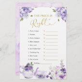 Lila Blumendusche Tee Der Preis ist richtig (Vorne/Hinten)