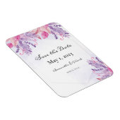 Lila Blumenfarbe Magnet (Rechte Seite)