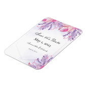 Lila Blumenfarbe Magnet (Linke Seite)