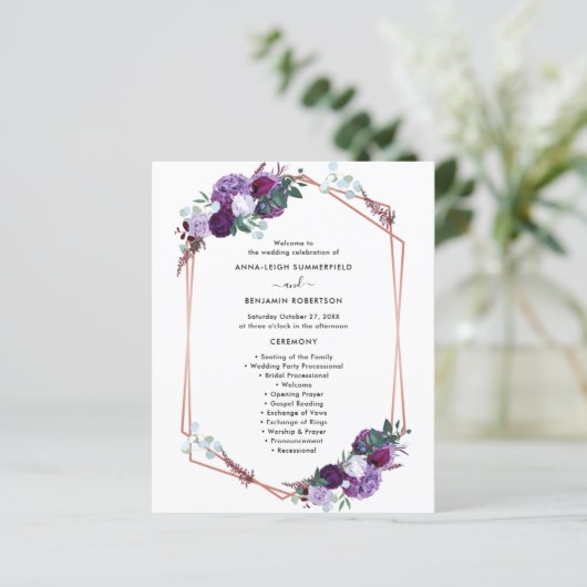 Lila Blumenfeier (Stehend Vorderseite)