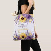 Lila Blumenfeier 60. Geburtstagsfeier Tasche (Von Nahem)