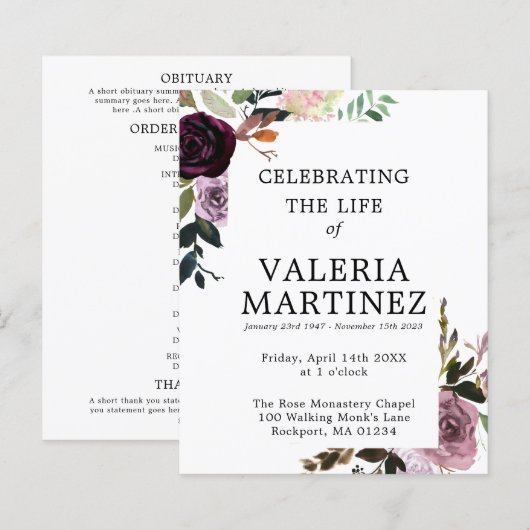 LILA Blumenfeier des Programms "Leben" (Vorne/Hinten)