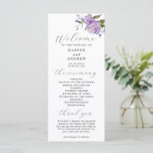 Lila Blumenfeier Programm (Stehend Vorderseite)