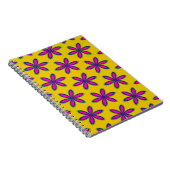 Lila Blumenfleck Notizblock (Rechte Seite)