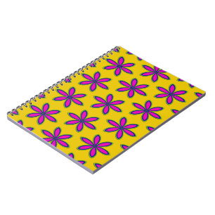 Lila Blumenfleck Notizblock