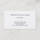 Lila Blumenfliedern beruflich Visitenkarte (Rückseite)