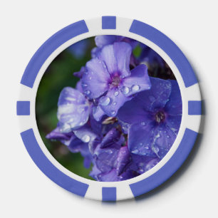 Lila Blumenfoto Pokerchips