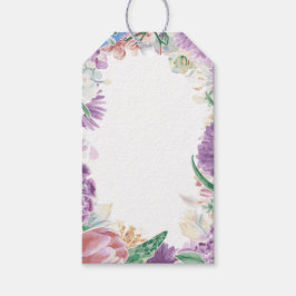 Lila Blumenfrühlingsschmuck oder Geschenkkarten fü Geschenkanhänger