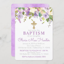 Lila Blumengähne - Taufe