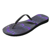 Lila Blumengarten Badesandalen (Schrägansicht)