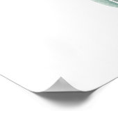 Lila Blumengarten Einladung zur Hochzeit, Poster (Ecke)