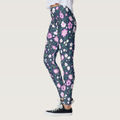 Lila Blumengarten Gemustert | LEGGINGS (Links)
