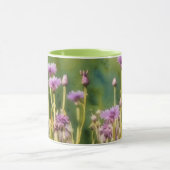 Lila Blumengarten Mais Blume Art Tasse Cup (Zentrum)