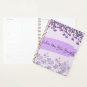 Lila Blumengebundenes Journal Planer (Anzeige)