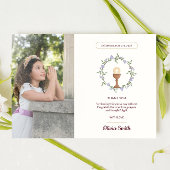 Lila Blumengemeinde danke mit Foto Einladung